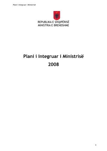 Plani i Integruar i Ministrise se Brendshme per vitin 2008