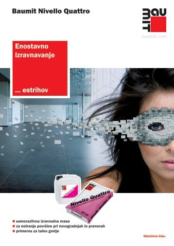 Baumit Nivello Quattro Enostavno izravnavanje ... estrihov