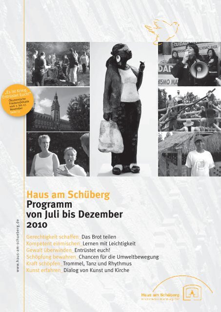 Haus am SchÃ¼berg Programm von Juli bis Dezember 2010