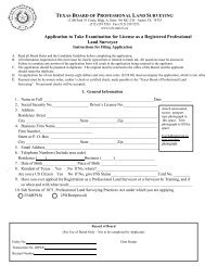 Application to Take Examination for License as a Registered ...