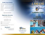 Summer Youth Water Polo Camp - California Baptist University ...