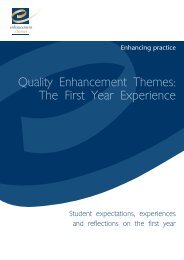 Student expectations, experiences and reflections on the first year