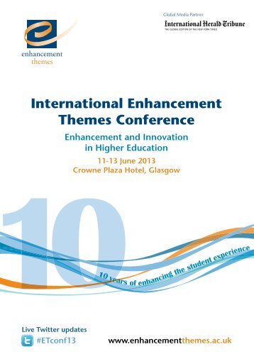 Conference programme - the Enhancement Themes website