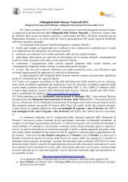 Bando 2012 - Ufficio scolastico regionale per la Campania - Miur