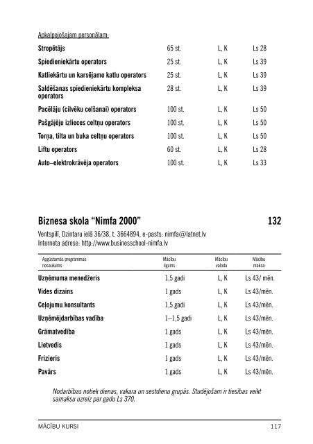 MÄcÄ«bu kursi LatvijÄ - NodarbinÄtÄ«bas Valsts AÄ£entÅ«ra