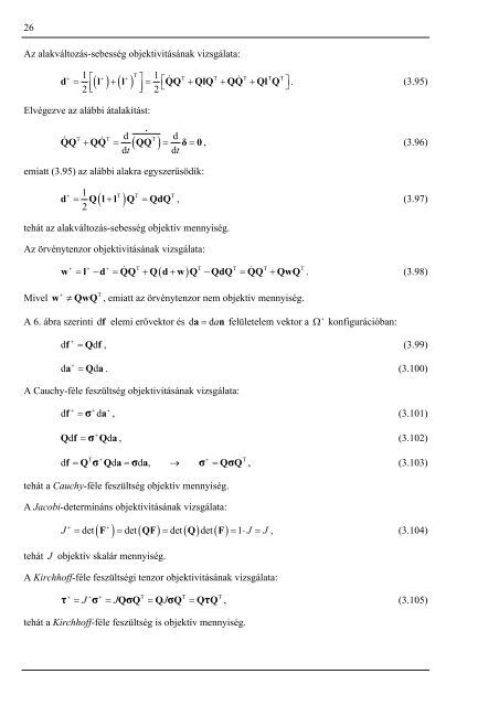 3.3.1. cauchy-féle feszültségtenzor - Műszaki Mechanikai Tanszék ...