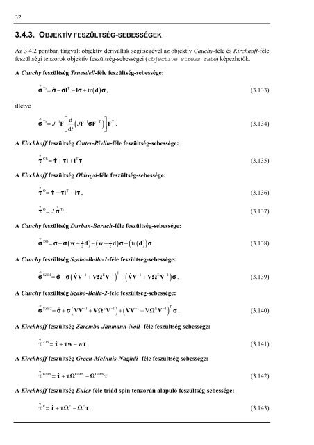 3.3.1. cauchy-féle feszültségtenzor - Műszaki Mechanikai Tanszék ...