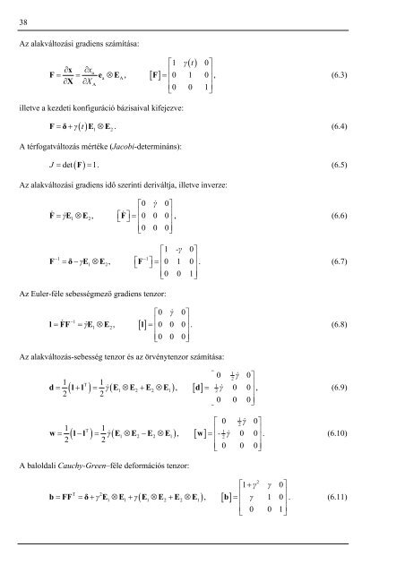 3.3.1. cauchy-féle feszültségtenzor - Műszaki Mechanikai Tanszék ...