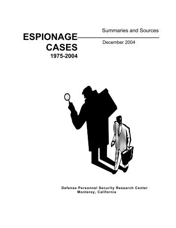 Espionage Cases 1975-2004 - Cryptocomb