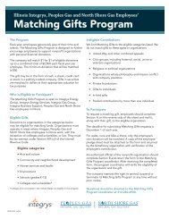 Matching Gifts Program - Peoples Gas