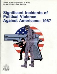 Significant Incidents of Political Violence Against Americans 1987