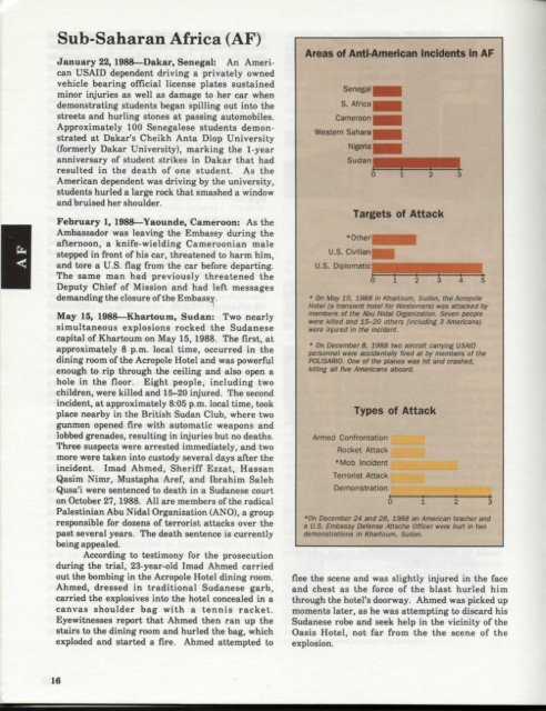 Significant Incidents of Political Violence Against Americans 1988