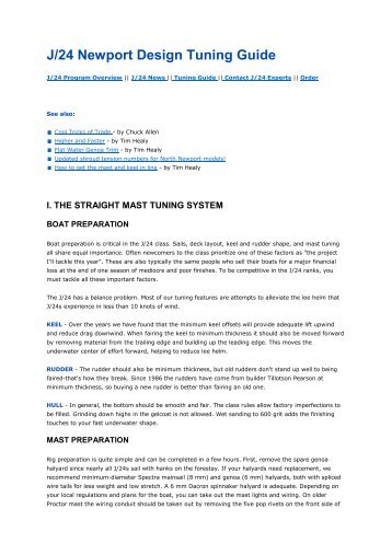 North J24 Newport Design Tuning Guide.pdf - Sailmaker.org