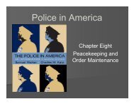 Police in America - WSU Vancouver Directory