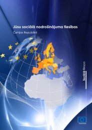 JÅ«su sociÄlÄ nodroÅ¡inÄjuma tiesÄ«bas - NodarbinÄtÄ«bas Valsts AÄ£entÅ«ra