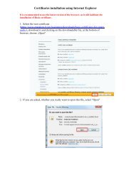 Instructions for installing basic certificates and Internet ... - eParaksts