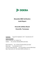 Biosolids EMS Audit Report