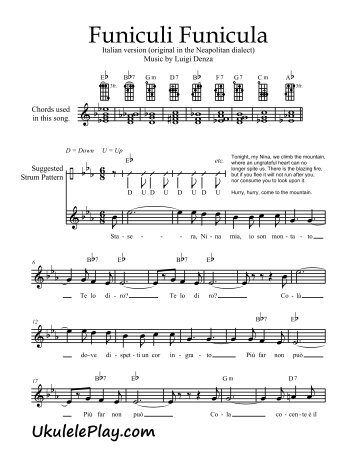 Funiculi Funicula.mus - Ukulele Play