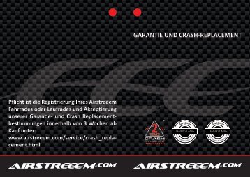 GARANTIE UND CRASH-REPLACEMENT - Airstreeem