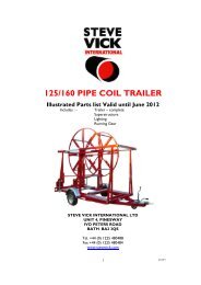 125/160 PIPE COIL TRAILER - Steve Vick International