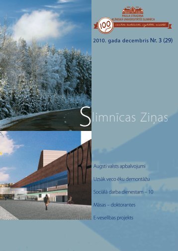 SlimnÄ«cas ZiÅas, decembris, 2010 - P. StradiÅa KlÄ«niskÄ universitÄtes ...