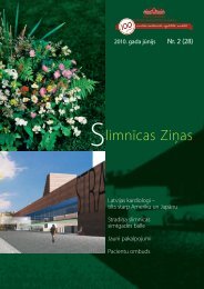 SlimnÄ«cas ZiÅas, jÅ«nijs, 2010 - P. StradiÅa KlÄ«niskÄ universitÄtes ...