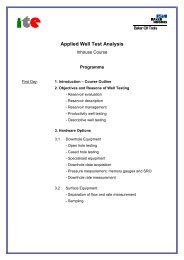 Applied Well Test Analysis - TU Clausthal