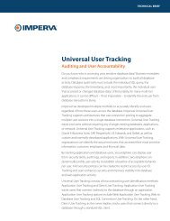 Universal User Tracking - Imperva