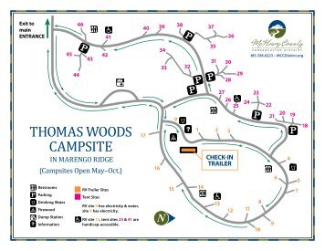 lOCATOr MAP ThOMAs WOOds CAMPsiTe