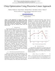 Chirp Optimization Using Piecewise Linear ... - Robert Marks.org