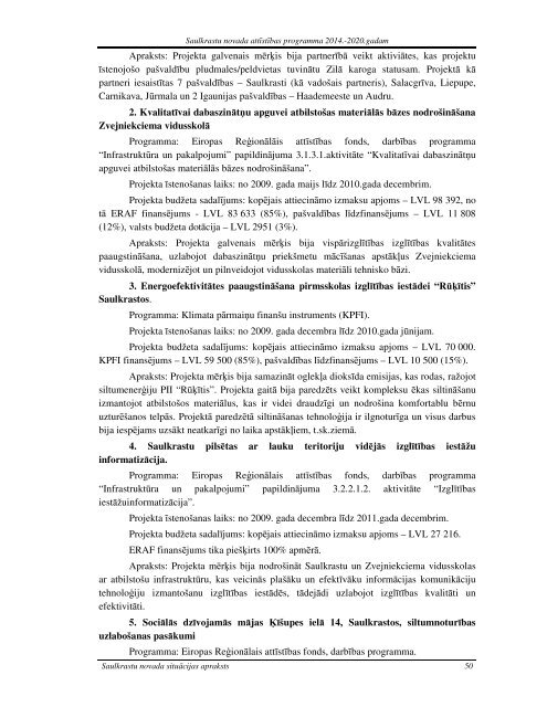 Saulkrastu novada attÄ«stÄ«bas programma 2014.-2020 ... - Saulkrasti