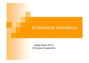 Endometrija hiperplÄzija (prezentÄcija)