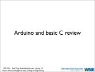 Arduino and basic C review - Nuno Alves