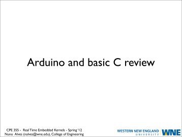 Arduino and basic C review - Nuno Alves