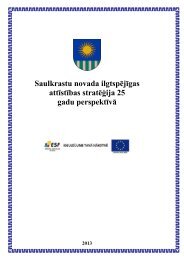 Saulkrastu novada attÄ«stÄ«bas stratÄÄ£ija - Saulkrasti