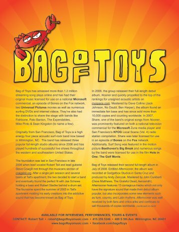 Bag of Toys Electronic Press Kit Download