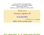 LineÂ¯arÂ¯a algebra II 9.nodarbÂ¯Ä±ba