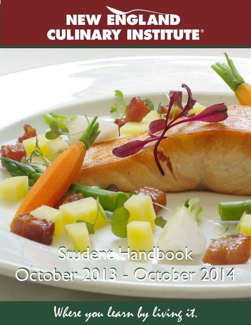 Student Handbook - New England Culinary Institute