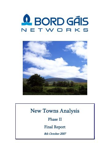 New Towns Analysis - Bord Gais Networks