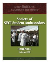 Society of NECI Student Ambassadors Handbook - New England ...