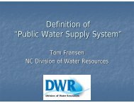 Definition of “Public Water Supply System” - Division of Water ...