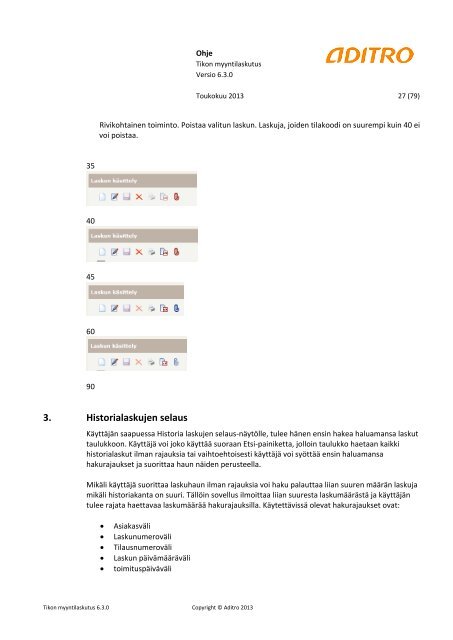 Tikon web-myyntilaskutus 6.3.0 kÃ¤yttÃ¶ohje (pdf)