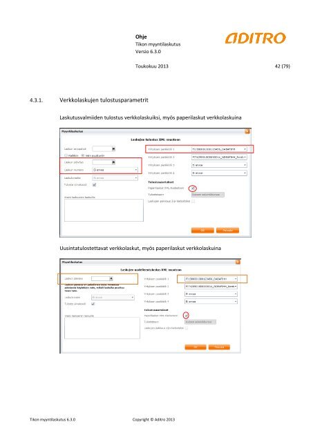 Tikon web-myyntilaskutus 6.3.0 kÃ¤yttÃ¶ohje (pdf)