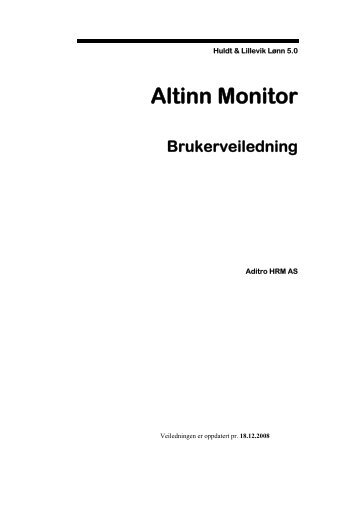 Altinn Monitor