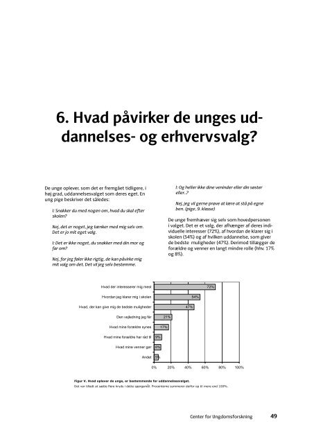 Niende klasse og hvad sÃ¥? - Center for Ungdomsforskning