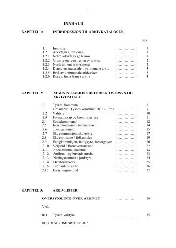 Utdrag frÃ¥ arkivkatalogen i PDF-format side 1-38 - Interkommunalt ...