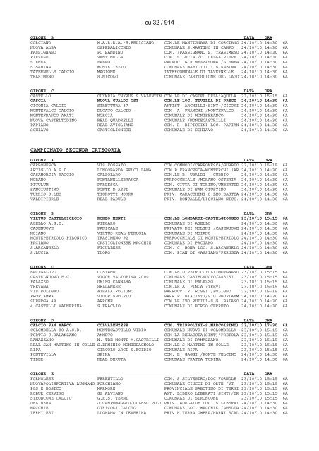 campionato regionale juniores â€œa1â€ - LND