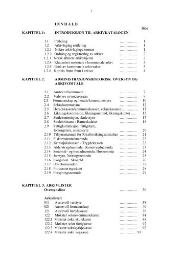 Utdrag frÃ¥ arkivkatalogen i PDF-format side 1-37 - Interkommunalt ...