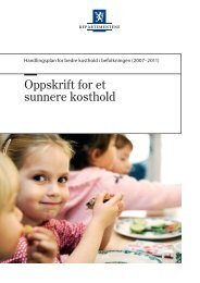 Oppskrift for et sunnere kosthold - Regjeringen.no