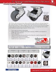 37 / 38 Spring Loaded Medium-Heavy Duty Series - Casters